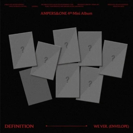 AMPERS&ONE - DEFINITION [4th Mini Album] - (WE Ver.)