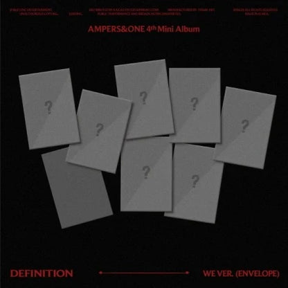 AMPERS&ONE - DEFINITION [4th Mini Album] - (WE Ver.)