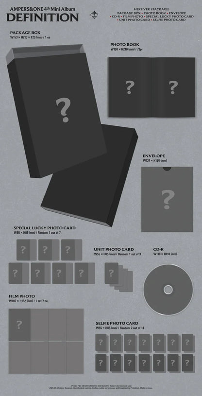 AMPERS&ONE - DEFINITION [4th Mini Album] - (HERE Ver.)