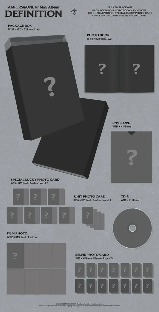 AMPERS&ONE - DEFINITION [4th Mini Album] - (HERE Ver.)