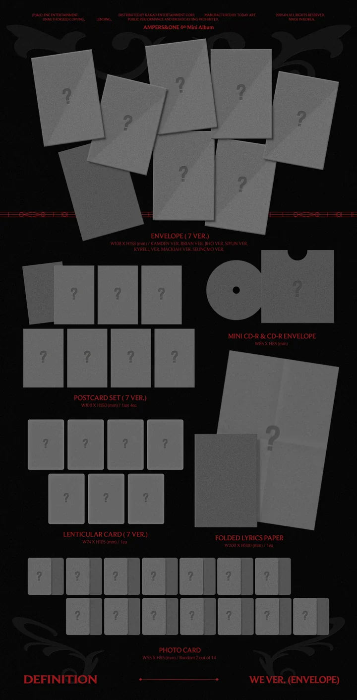 AMPERS&ONE - DEFINITION [4th Mini Album] - (WE Ver.)