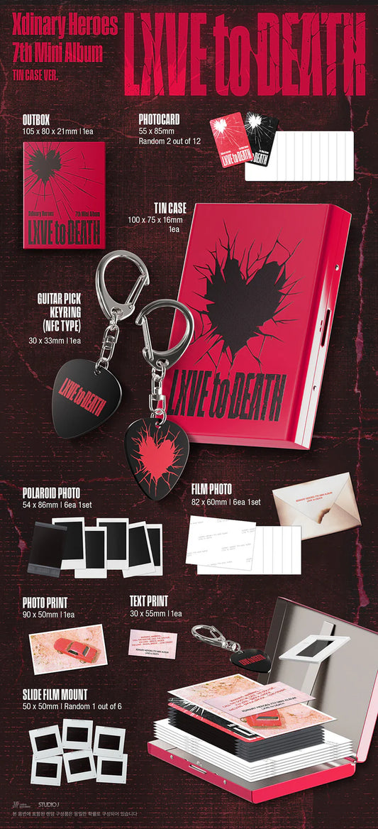 XDINARY HEROES - [LXVE TO DEATH] TIN CASE Ver.