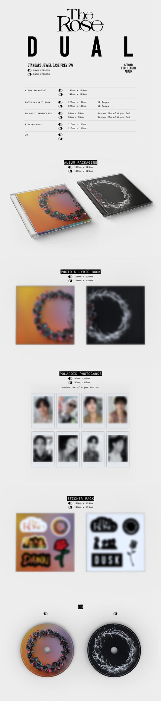 The Rose - DUAL (Jewel Case Album) [Dusk Ver.]