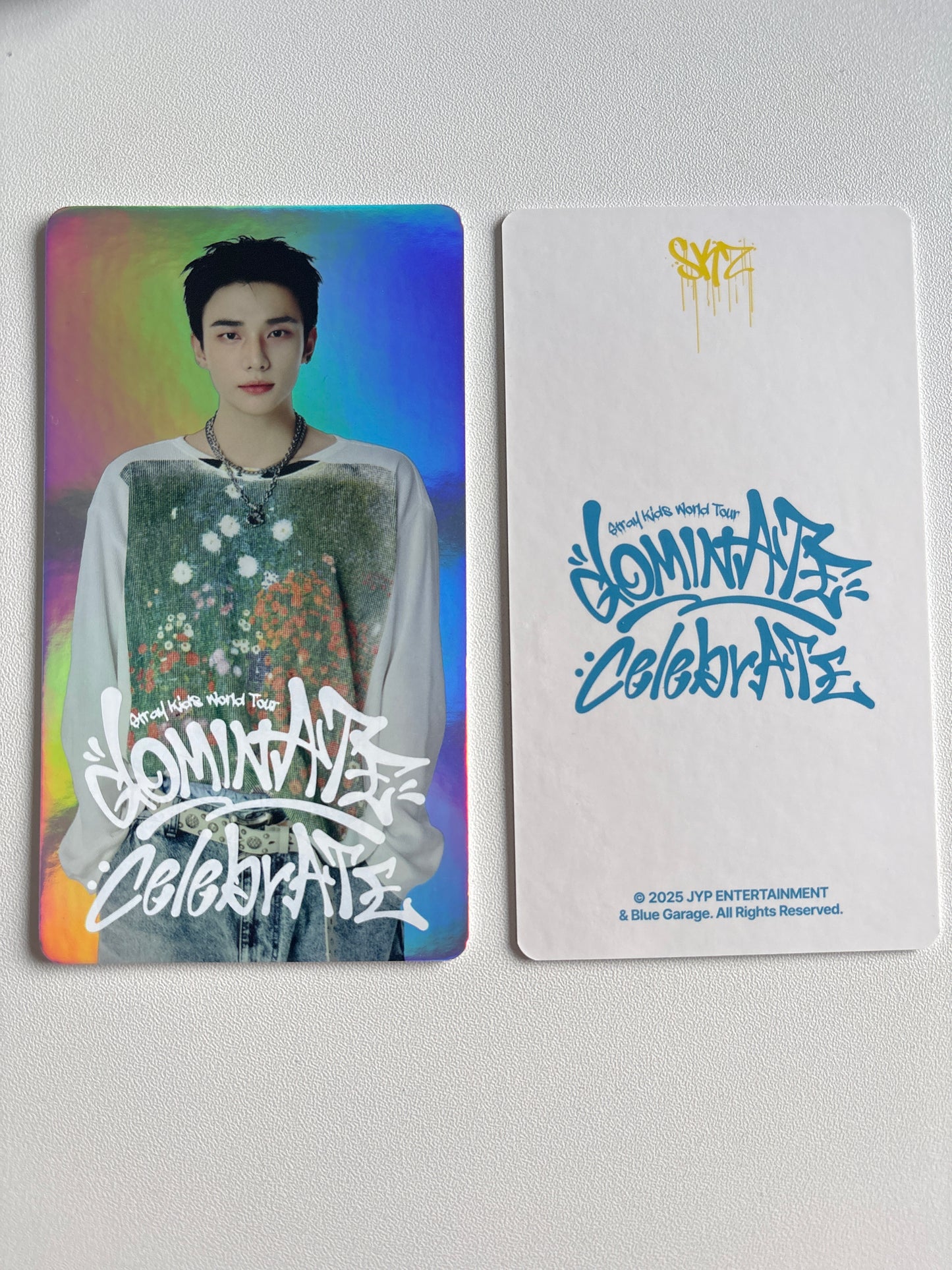 HYUNJIN (Stray Kids) - DominATE: CelebrATE Trading Card.