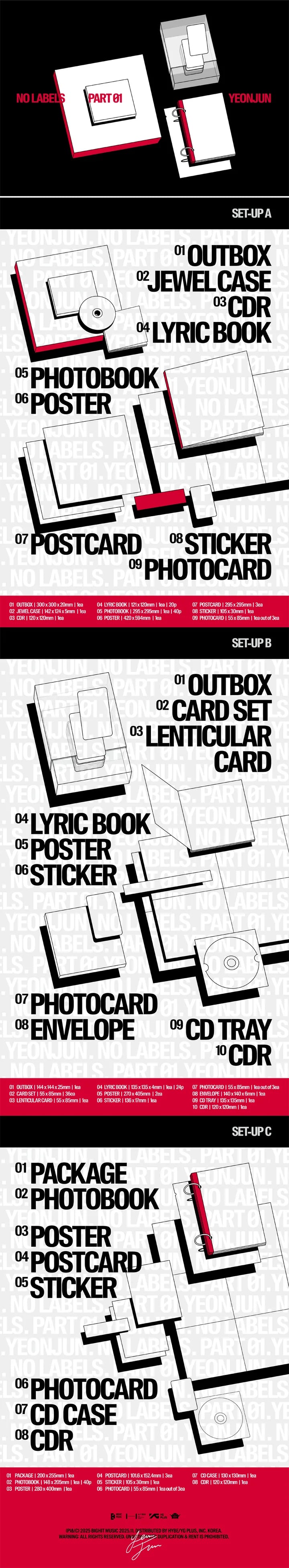 (PRE-ORDER) YEONJUN - No Labels: Part 01  [Standard Version]