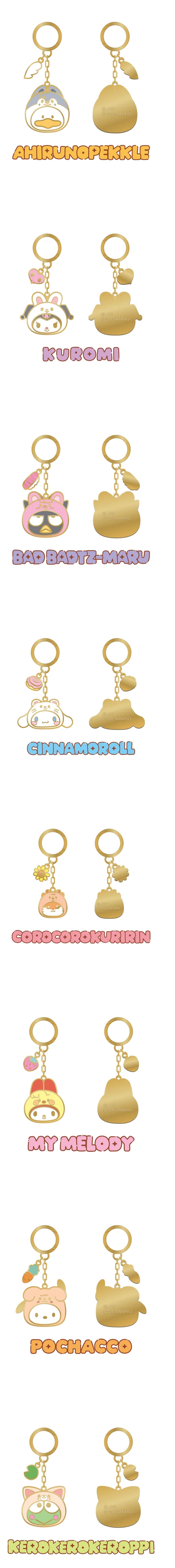 [PRE-ORDER] STRAY KIDS - SKZOO X SANRIO CHARACTERS - (METAL KEYRING.)