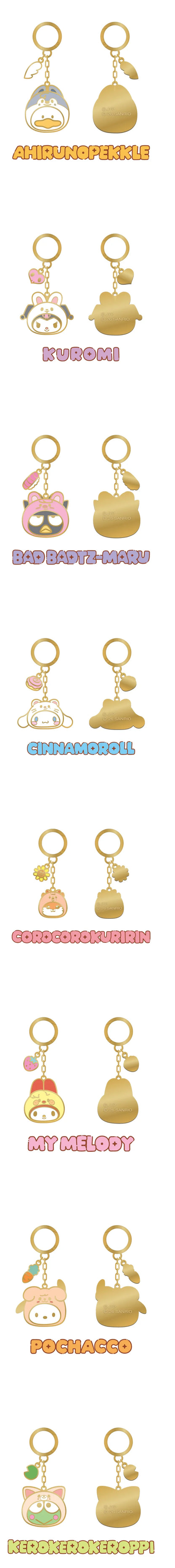 [PRE-ORDER] STRAY KIDS - SKZOO X SANRIO CHARACTERS - (METAL KEYRING.)