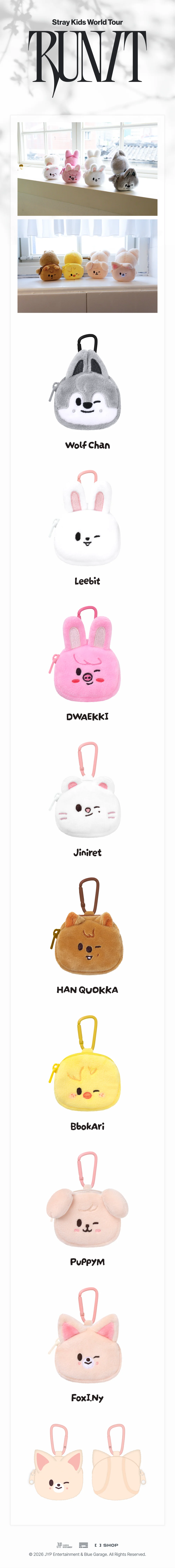 [PRE-ORDER.] STRAY KIDS - RUN IT MD (SKZOO MINI BACKPACK KEYRING)