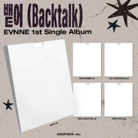 [PRE-ORDER] EVNNE - Backtalk [1st Single Album] - Digipack Ver.