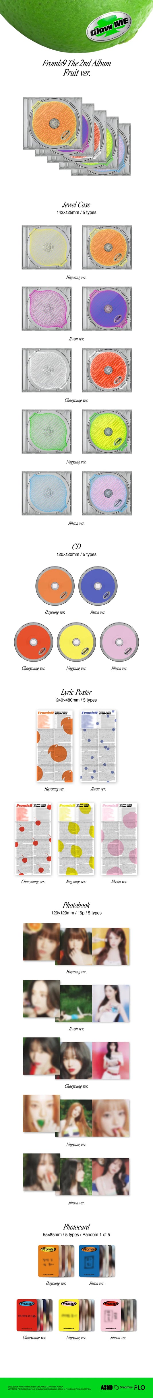 {PRE ORDER] fromis_9 - Glow ME Album (FRUIT VER.)