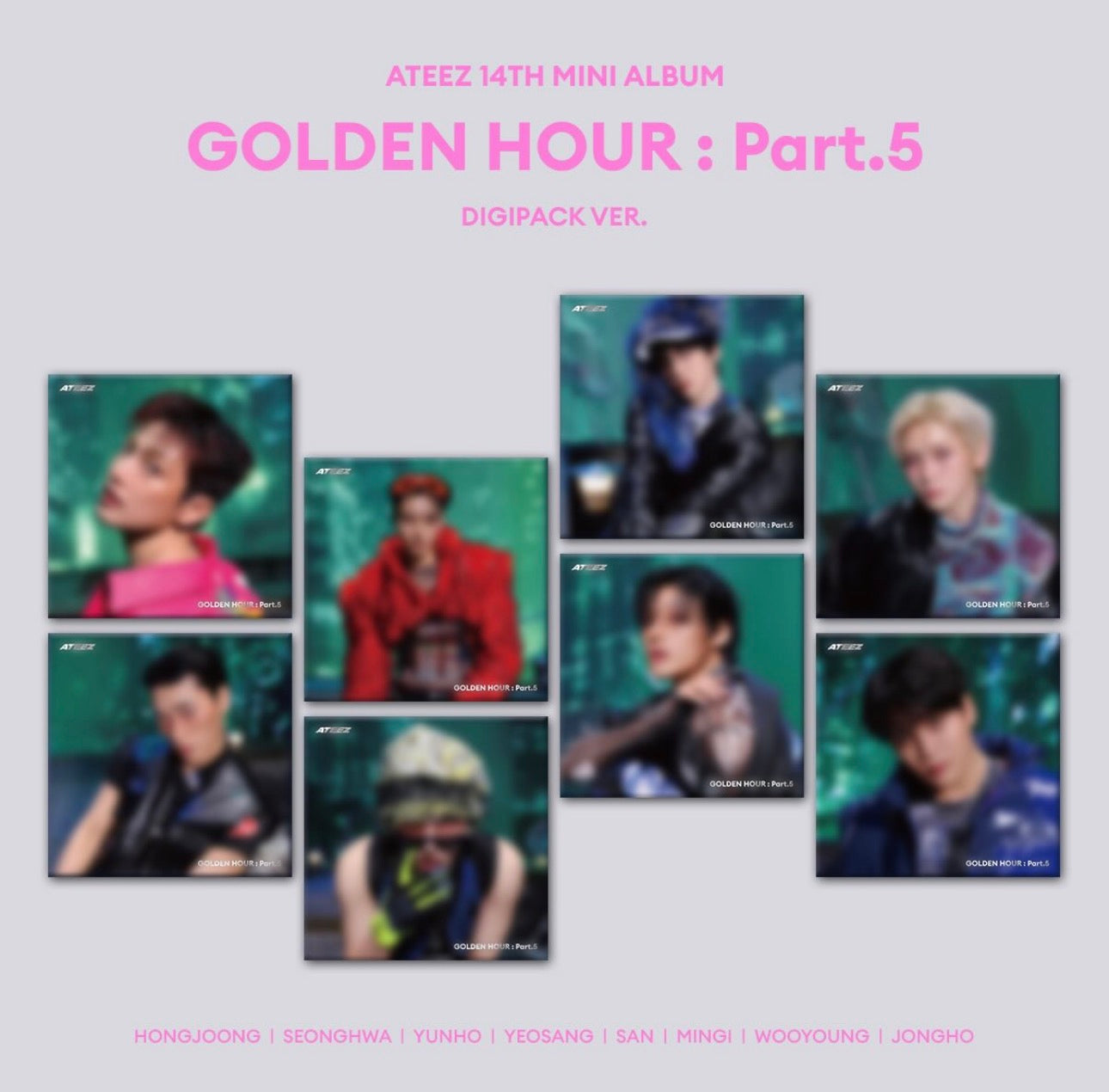 ATEEZ - GOLDEN HOUR; PART 5. (MEMBER DIGIPACK.)