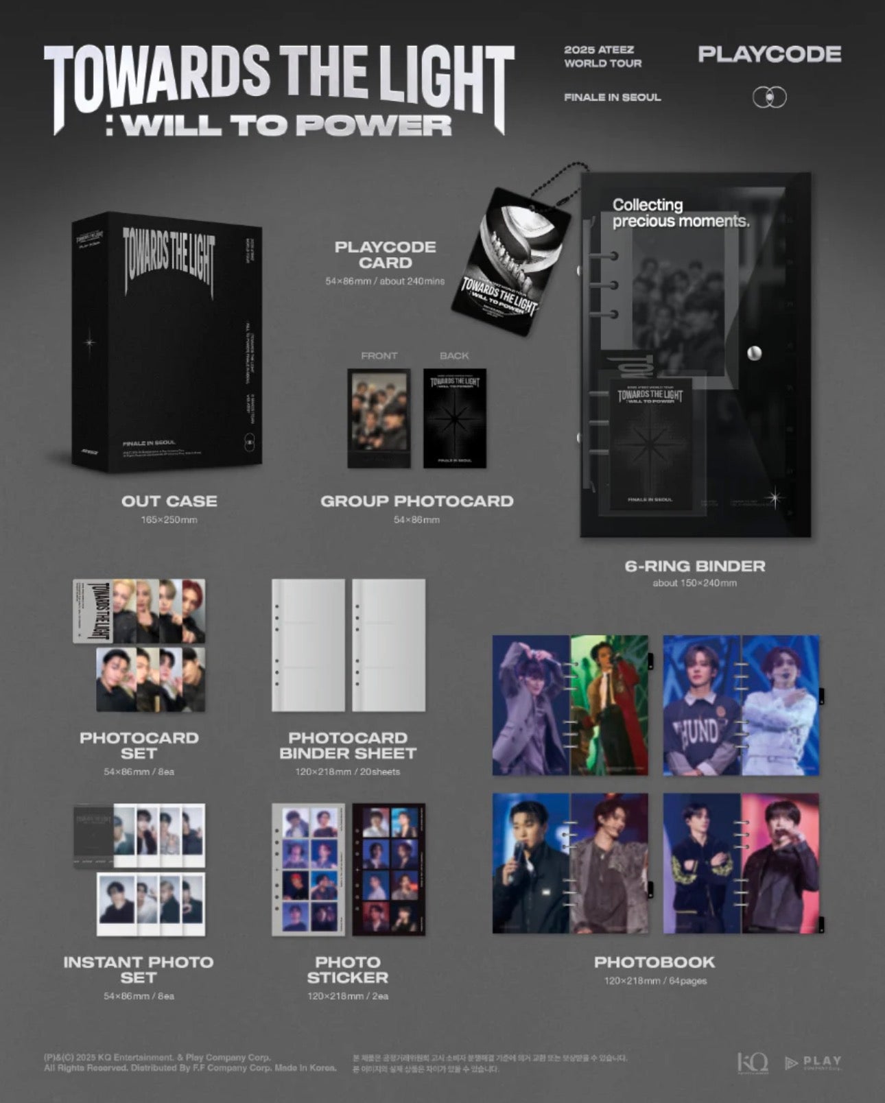 (PRE-ORDER) ATEEZ - 2025 World Tour Finale in Seoul [Towards the Light : Will to Power - Playcode]