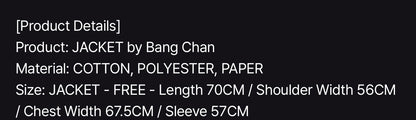 Jacket By Bang Chan.