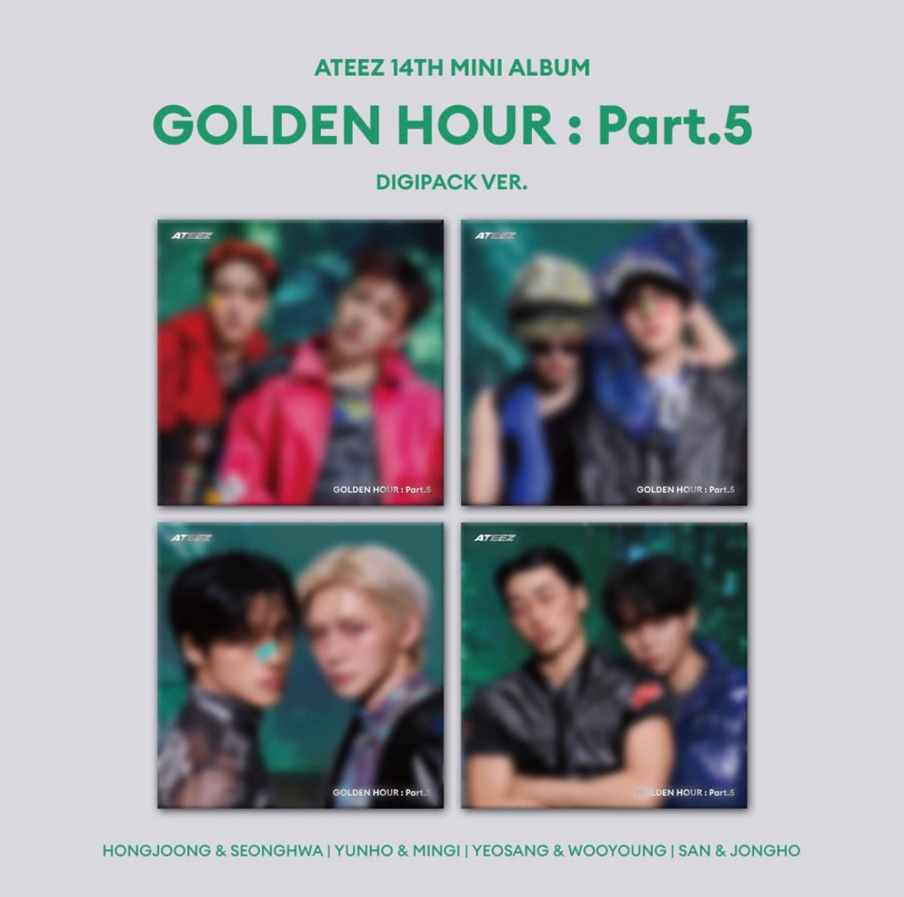 ATEEZ - GOLDEN HOUR; PART 5. (UNIT DIGIPACK.)