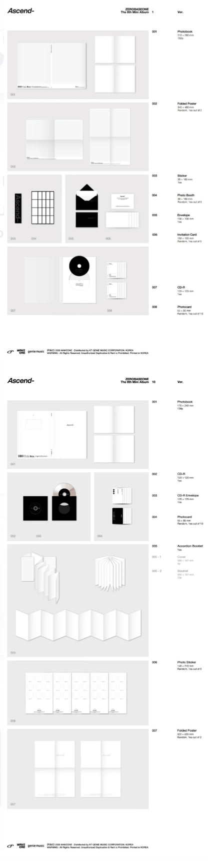 ZEROBASEONE - Ascend [6th Mini Album] Photobook Ver.