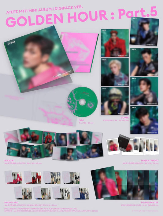 ATEEZ - GOLDEN HOUR; PART 5. (MEMBER DIGIPACK.)