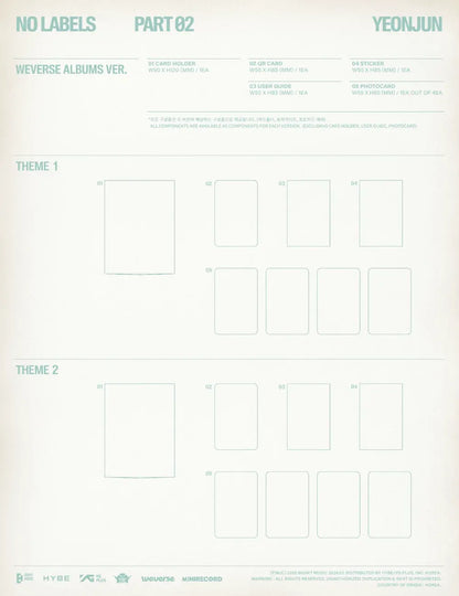 [PRE-ORDER] YEONJUN - No Labels: Part 02. (WEVERSE VER.) {RANDOM POB.}