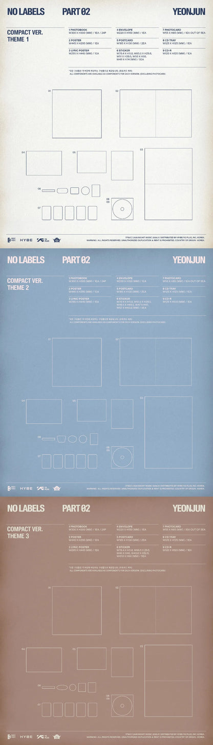 [PRE-ORDER] YEONJUN - No Labels: Part 02. (COMPACT VER.) {RANDOM POB.}