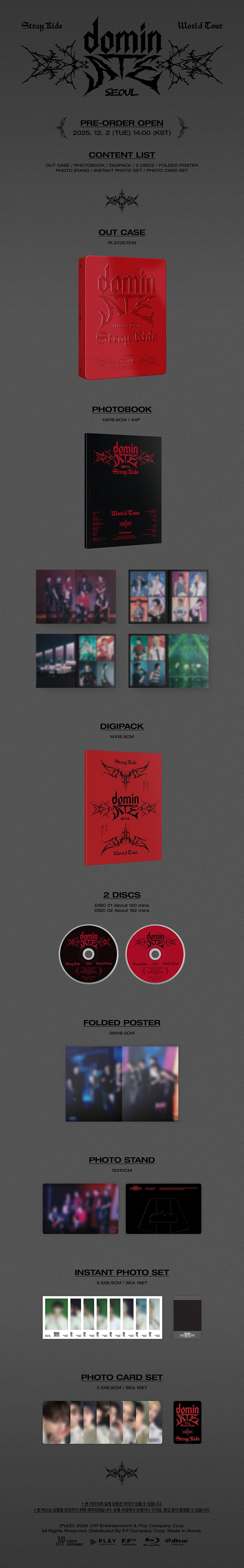 (PRE-ORDER) STRAY KIDS - <DOMINATE WORLD TOUR> [BLURAY.]