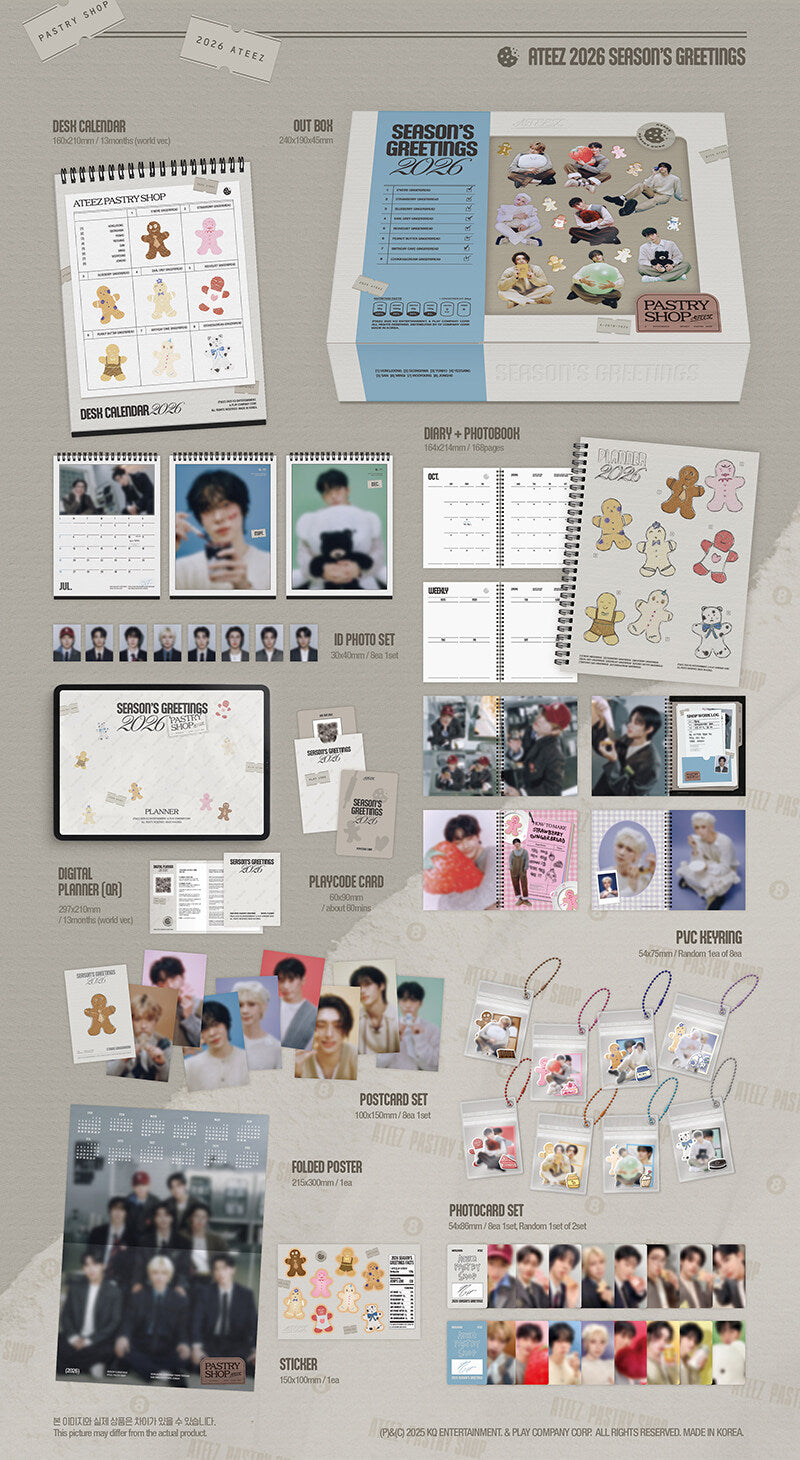 (PRE-ORDER) ATEEZ - PASTRY SHOP. [2026 Season's Greetings]