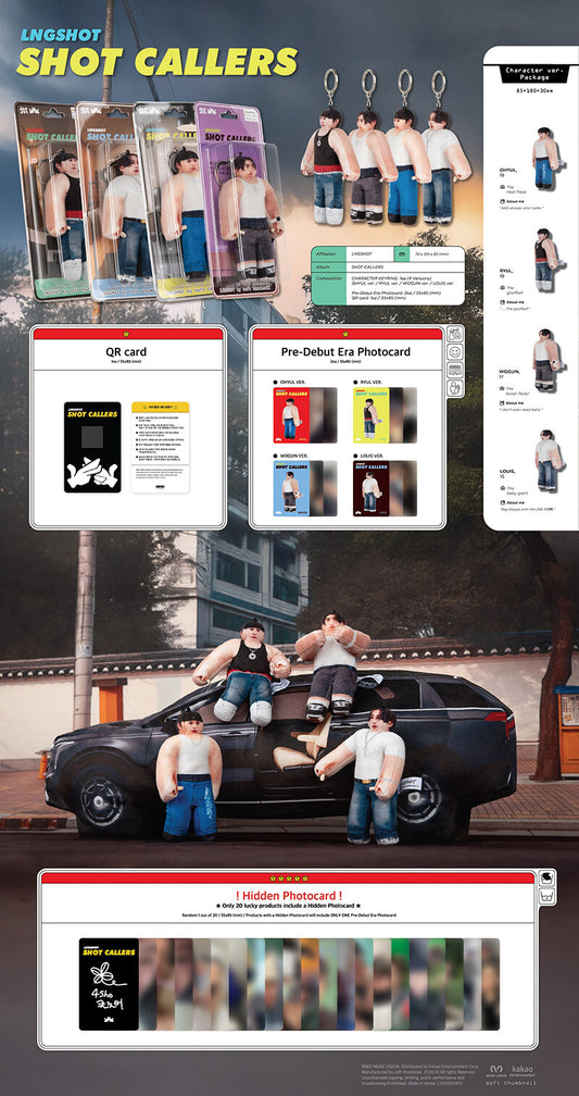 (PRE-ORDER) LNGSHOT - SHOT CALLERS [1st EP Album - Character Ver.]