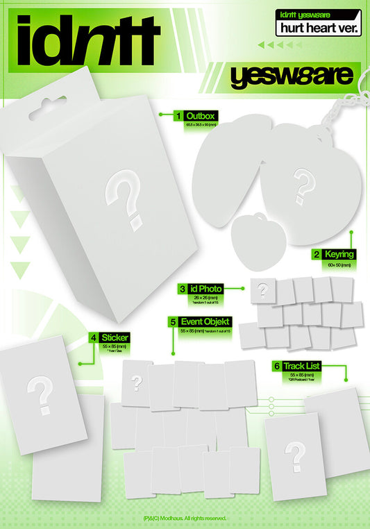 (PRE ORDER) idntt - yesweare [HURT HEART VER.]