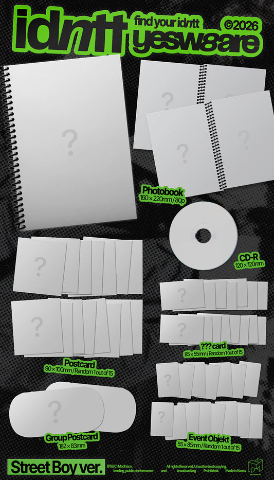 (PRE ORDER) idntt - yesweare [STREET BOY VER.]