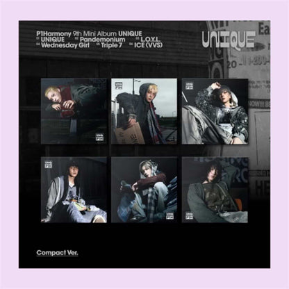P1HARMONY - 9th Mini Album [UNIQUE] (Compact Ver.)