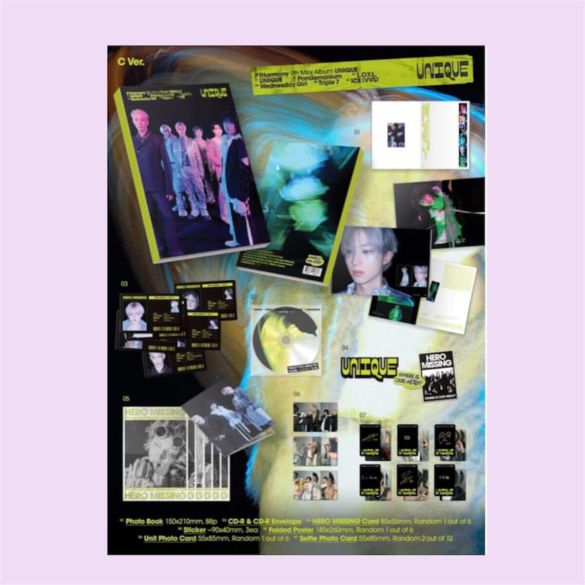 P1HARMONY - 9th Mini Album [UNIQUE] (Photo Book Ver.)