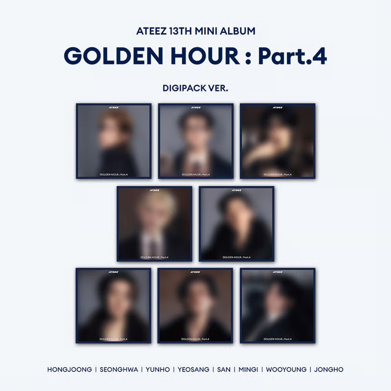 (PRE-ORDER) ATEEZ - GOLDEN HOUR; PART 4. (DIGIPACK.)