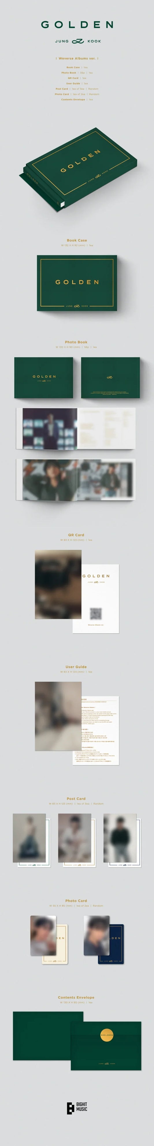 JUNGKOOK [BTS] - GOLDEN (WEVERSE VER.)