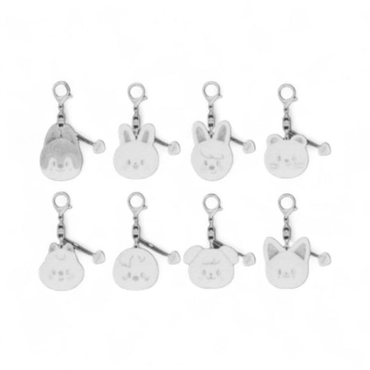 Skzoo Face Keychain Silver Ver.