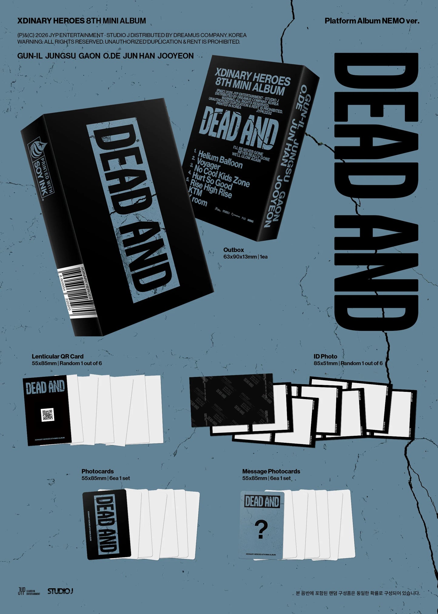 [PRE-ORDER] Xdinary Heroes - DEAD AND [8th Mini Album] - Platform Ver.