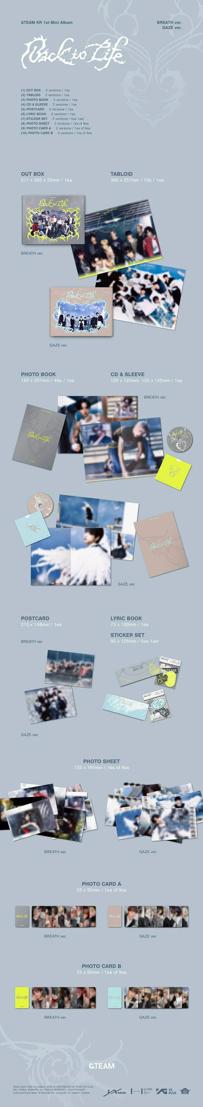 &Team - Back to Life [1st Korean Mini Album - Photobook Ver.]
