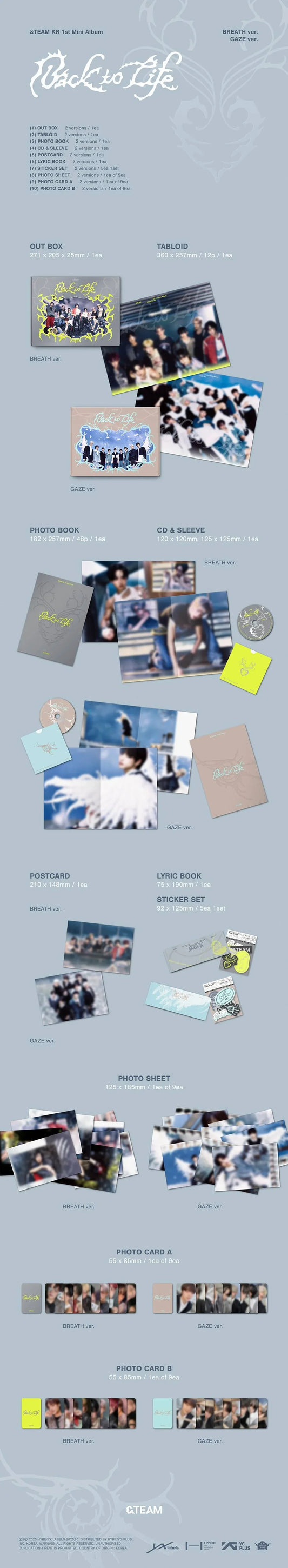 &Team - Back to Life [1st Korean Mini Album - Photobook Ver.]