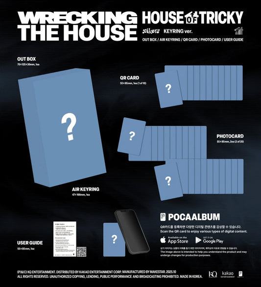 (PRE-ORDER) xikers [HOUSE OF TRICKY: WRECKING THE HOUSE] Keyring Ver.