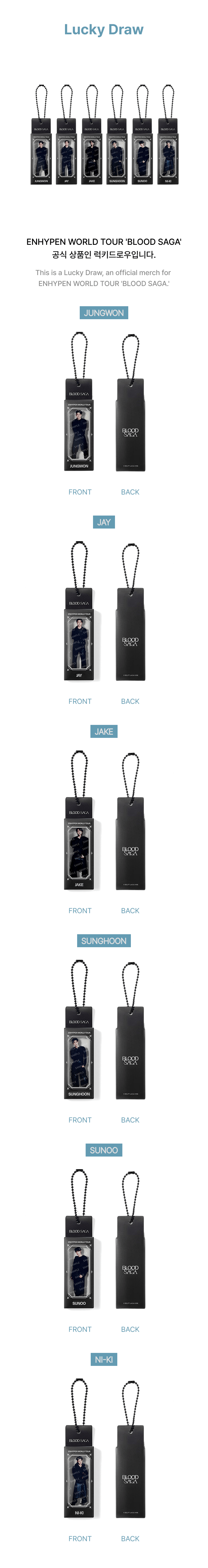 [PRE-ORDER] ENHYPEN - THE BLOOD SAGA TOUR MD - LUCKY DRAW.
