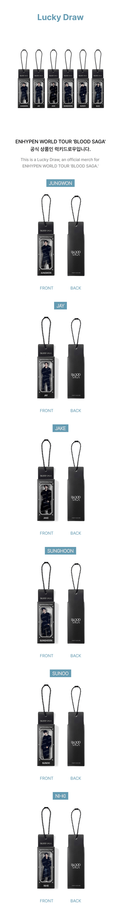 [PRE-ORDER] ENHYPEN - THE BLOOD SAGA TOUR MD - LUCKY DRAW.