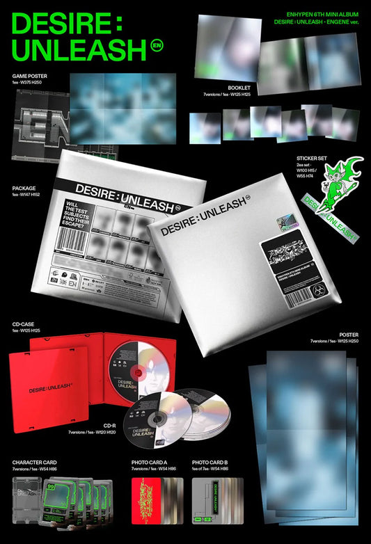 ENHYPEN - 6th Mini Album DESIRE: UNLEASH (ENGENE Version)