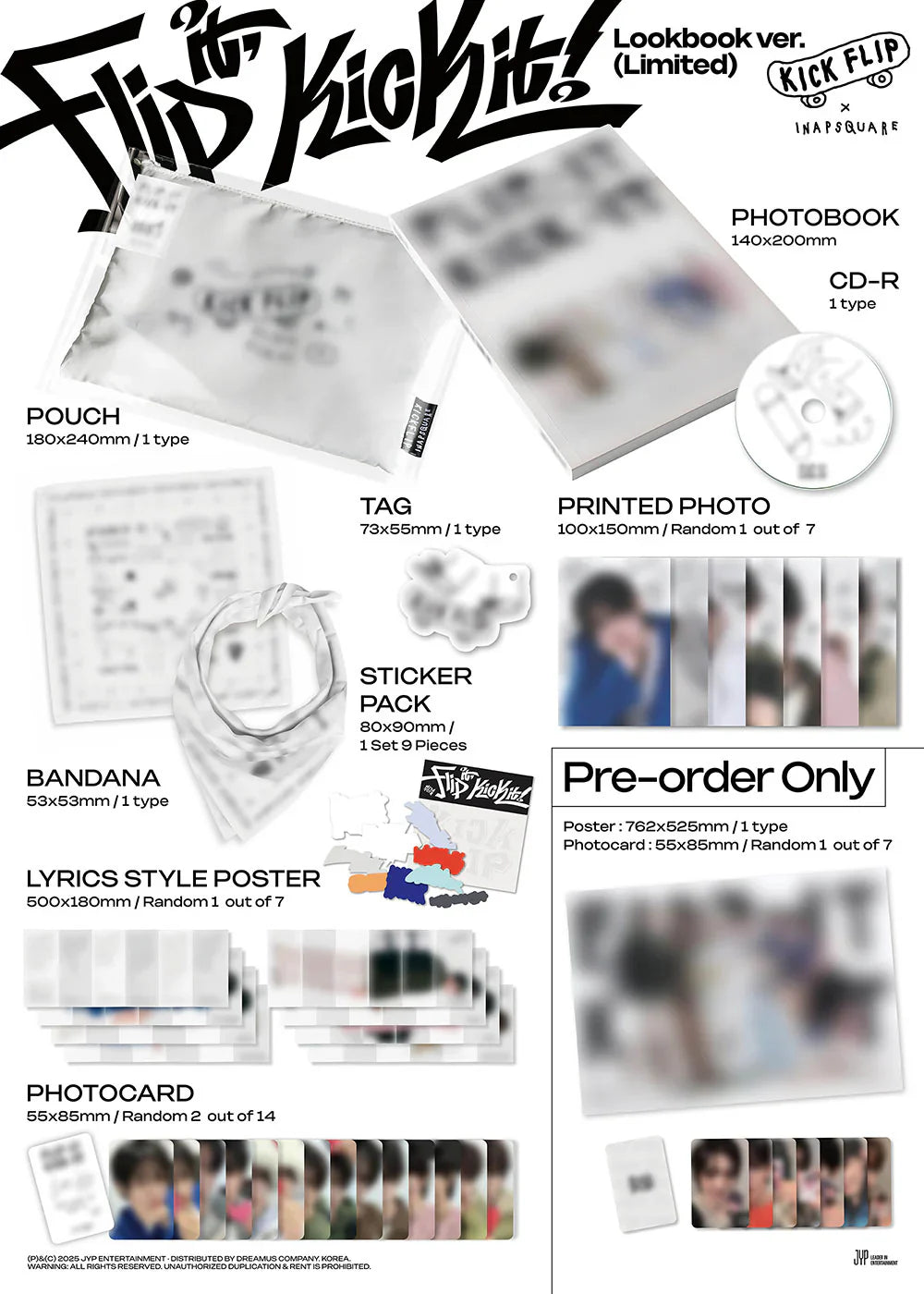 KickFlip - Flip it, Kick it! [1st Mini Album - Lookbook Ver.]